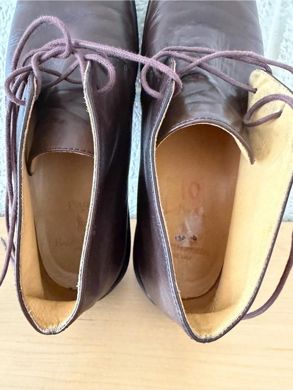 Polo Ralph Lauren Brown Leather Chukka Boots 10D